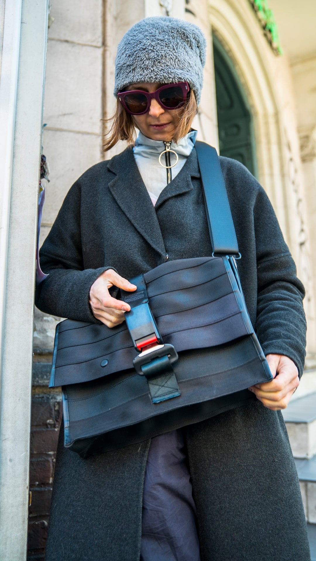 TORBA Fifth Ave z pasów samochodowych